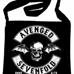 Calico Messenger/Sling Bag Avenged Sevenfold - Black Cotton Messenger Bag