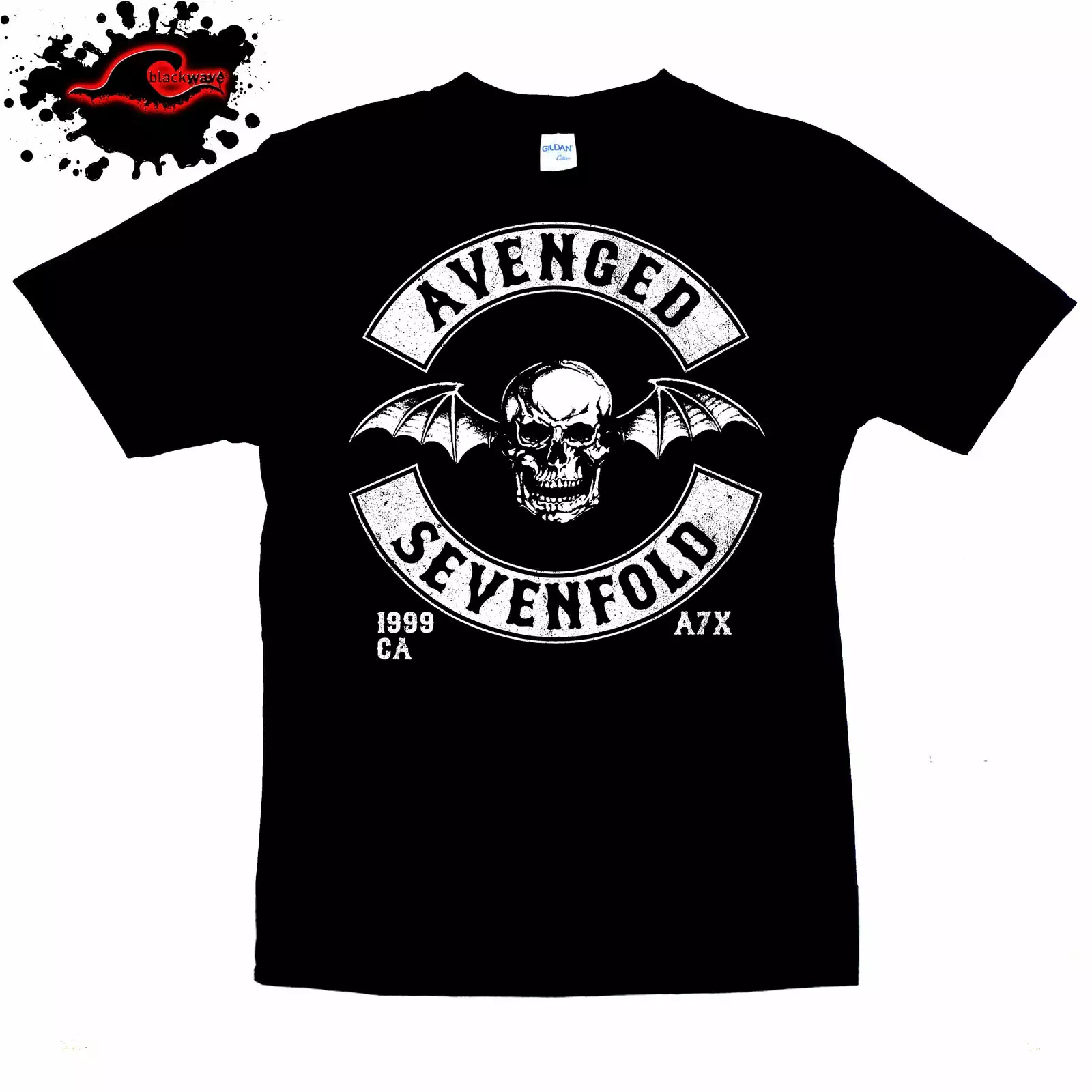 Gildan - Hammer Avenged Sevenfold - Deathbat - Band T-Shirt