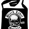 Calico Messenger/Sling Bag Black Label Society - Black Cotton Messenger Bag