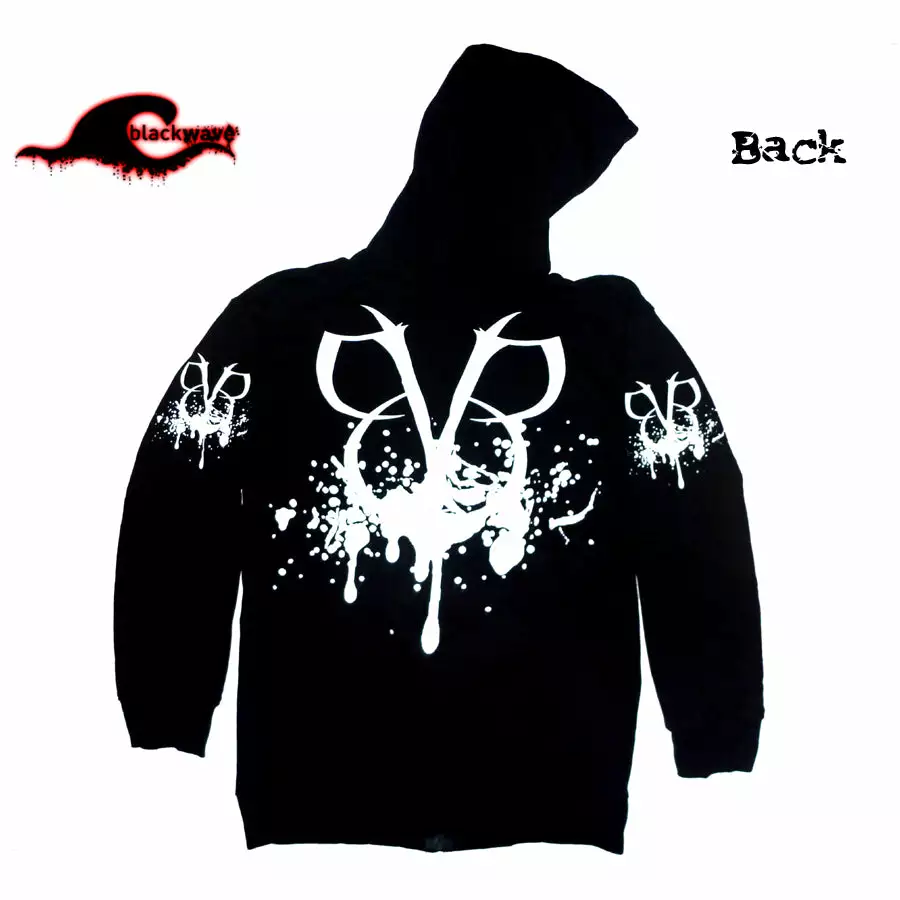 Black Veil Brides - Faces - Negative Clothing Seamless Zip - Band Hoodie - Image 2