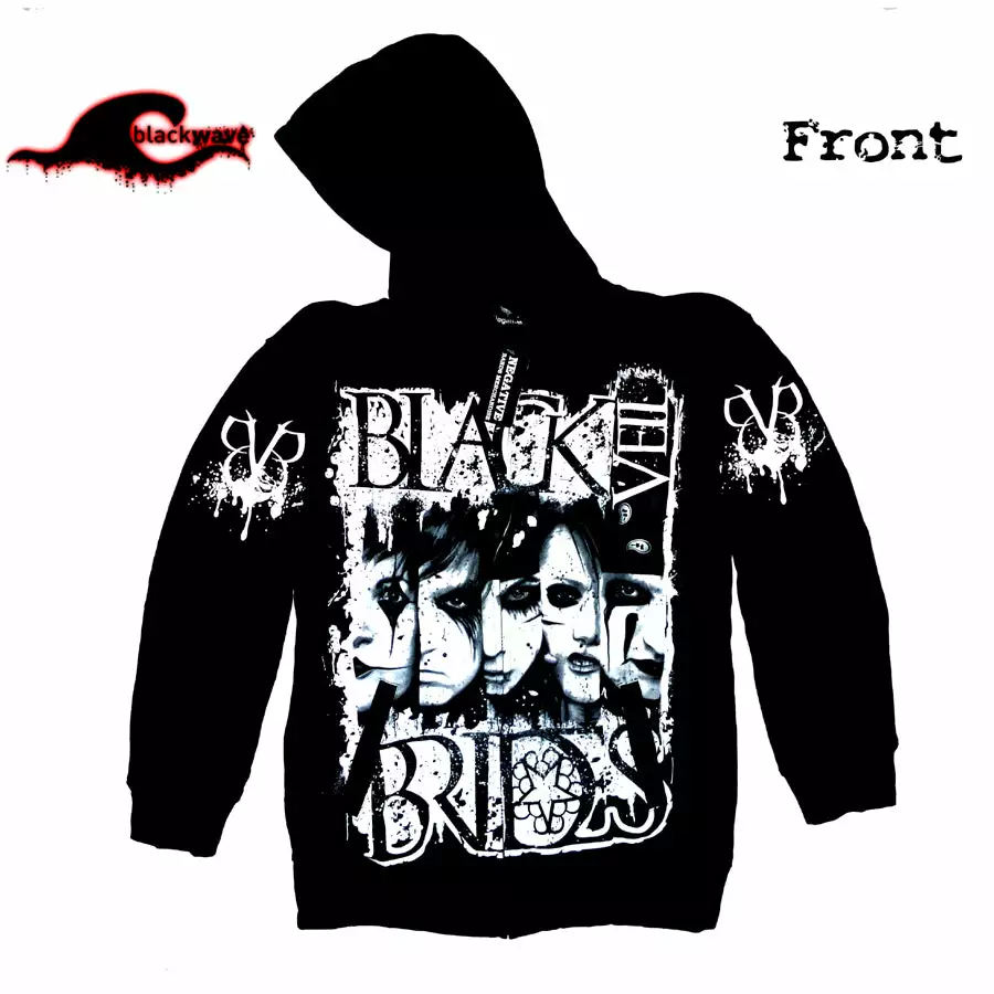 Black Veil Brides - Faces - Negative Clothing Seamless Zip - Band Hoodie