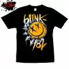 Gildan - Premium Blink 182 - Smiley Face - Band T-Shirt In XXL & XXXL