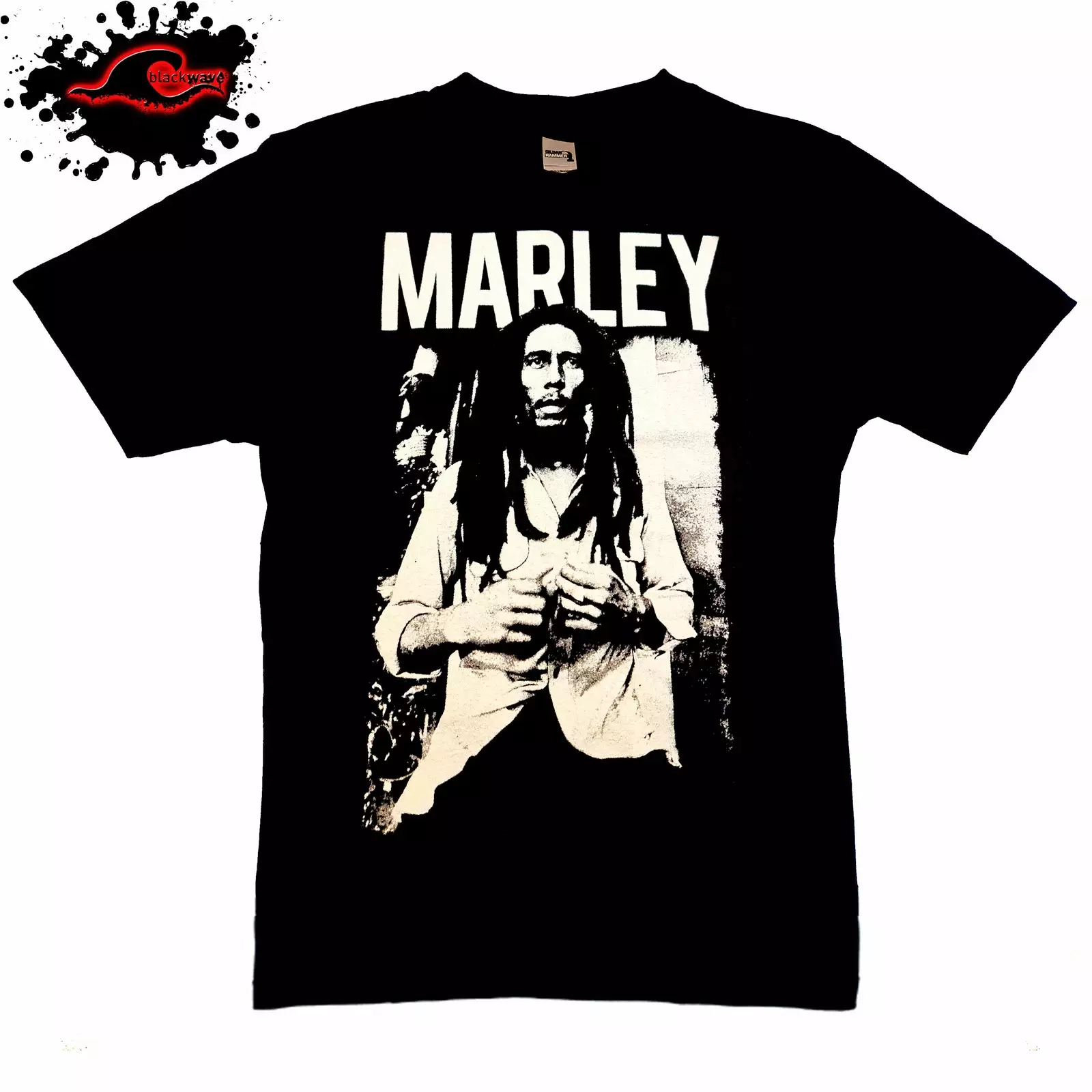 ZION Rootwear Bob Marley - Black & White - Official Licensed ZION Reggae Band T-Shirt