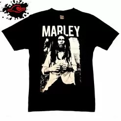 ZION Rootwear Bob Marley - Black & White - Official Licensed ZION Reggae Band T-Shirt In XXL & XXXL
