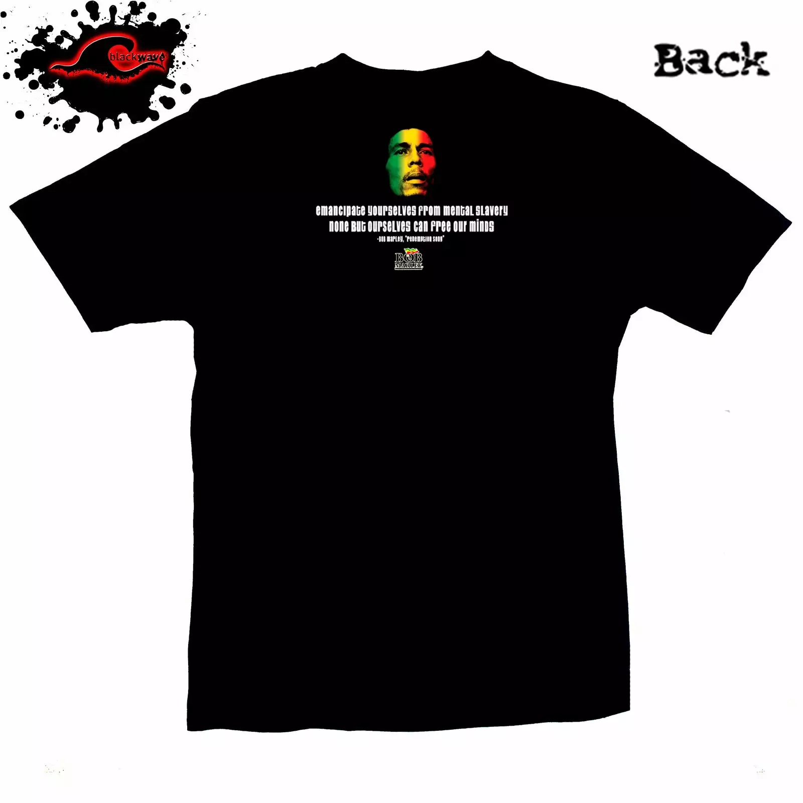 ZION Rootwear Bob Marley - Rasta Face - Official Licensed Reggae Band T-Shirt In XXL & XXXL - Image 2
