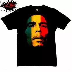 ZION Rootwear Bob Marley - Rasta Face - Official Licensed Reggae Band T-Shirt In XXL & XXXL