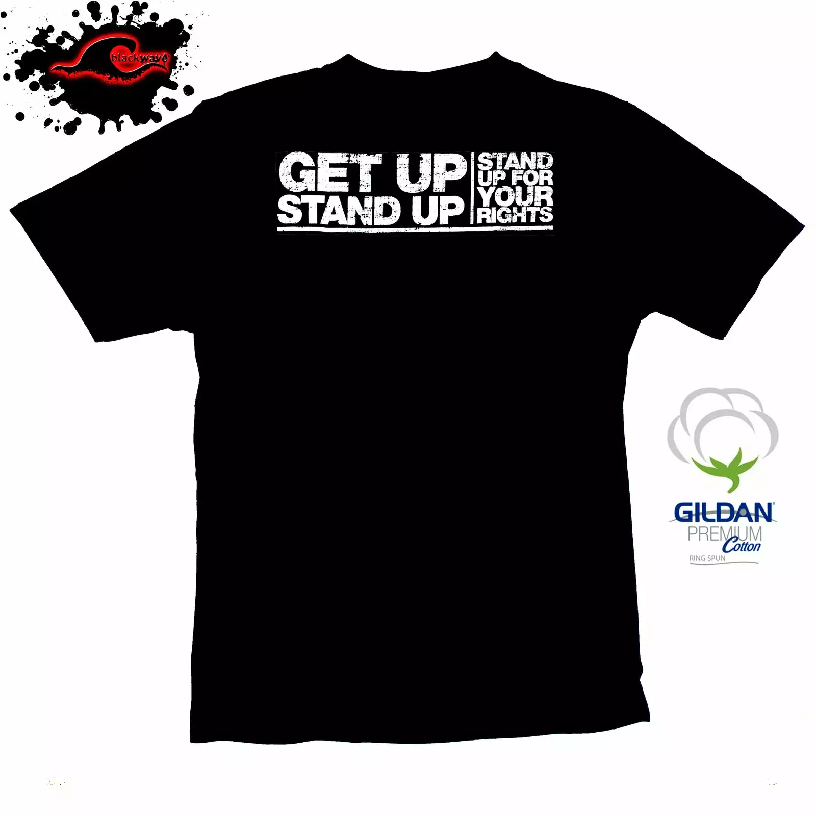 Gildan - Premium Bob Marley - Stand Up For Your Rights - Reggae Band T-Shirt - Image 2