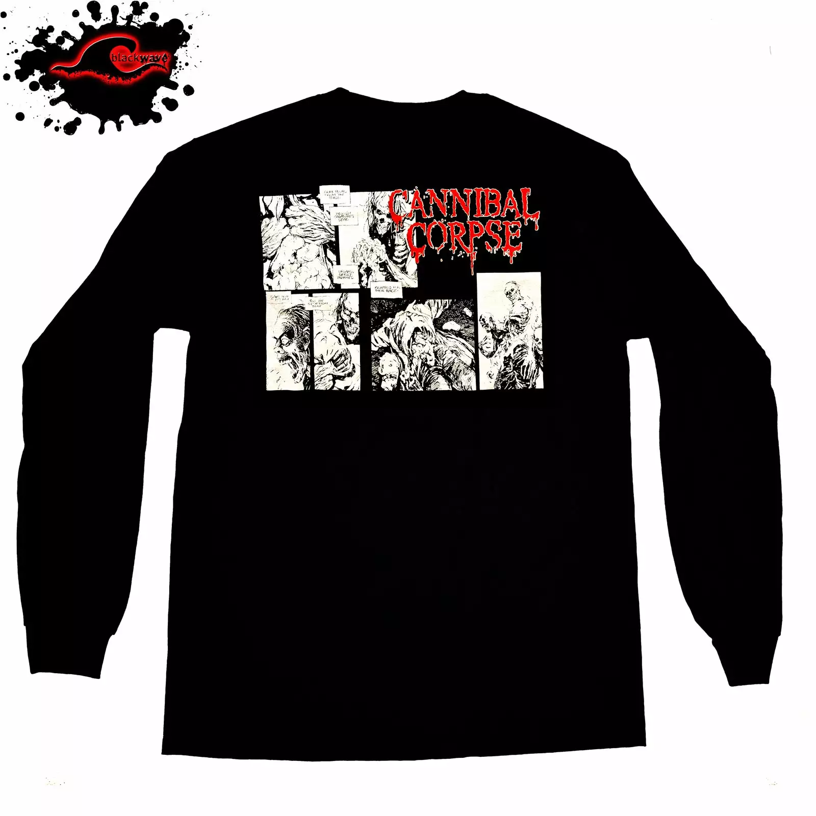 Gildan - Premium Cannibal Corpse - Classic Writing - Long Sleeve Band Shirt - Image 2