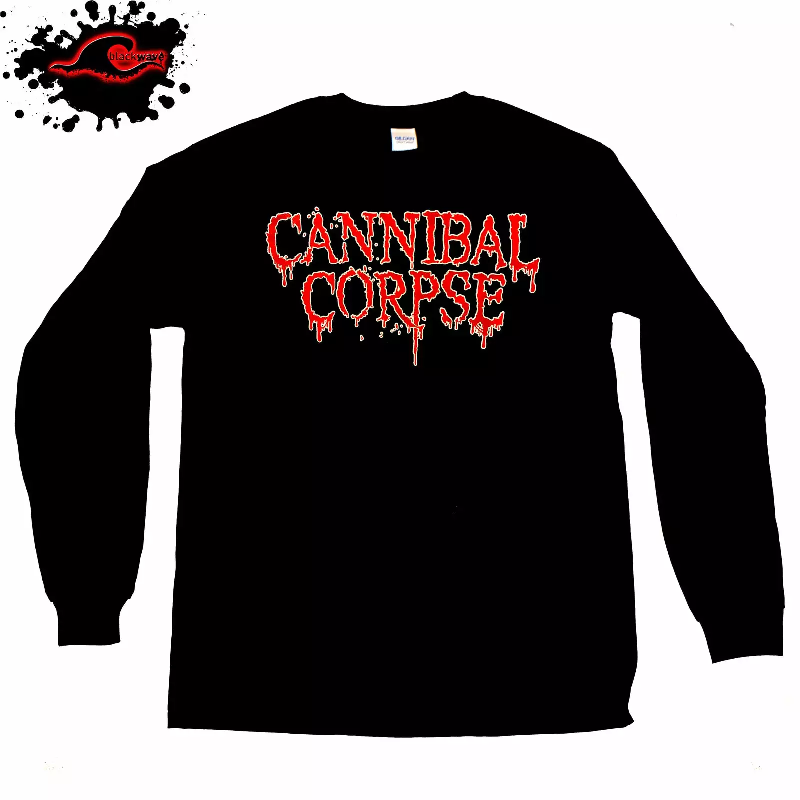 Gildan - Premium Cannibal Corpse - Classic Writing - Long Sleeve Band Shirt
