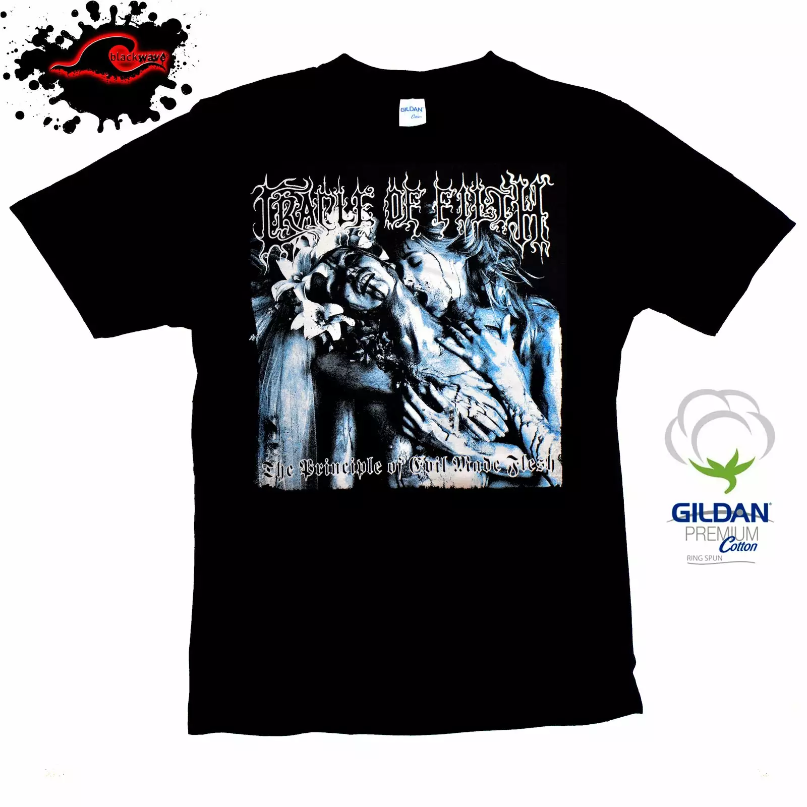 Gildan - Premium Cradle Of Filth - Principle Of Evil Made Flesh - Band T-Shirt