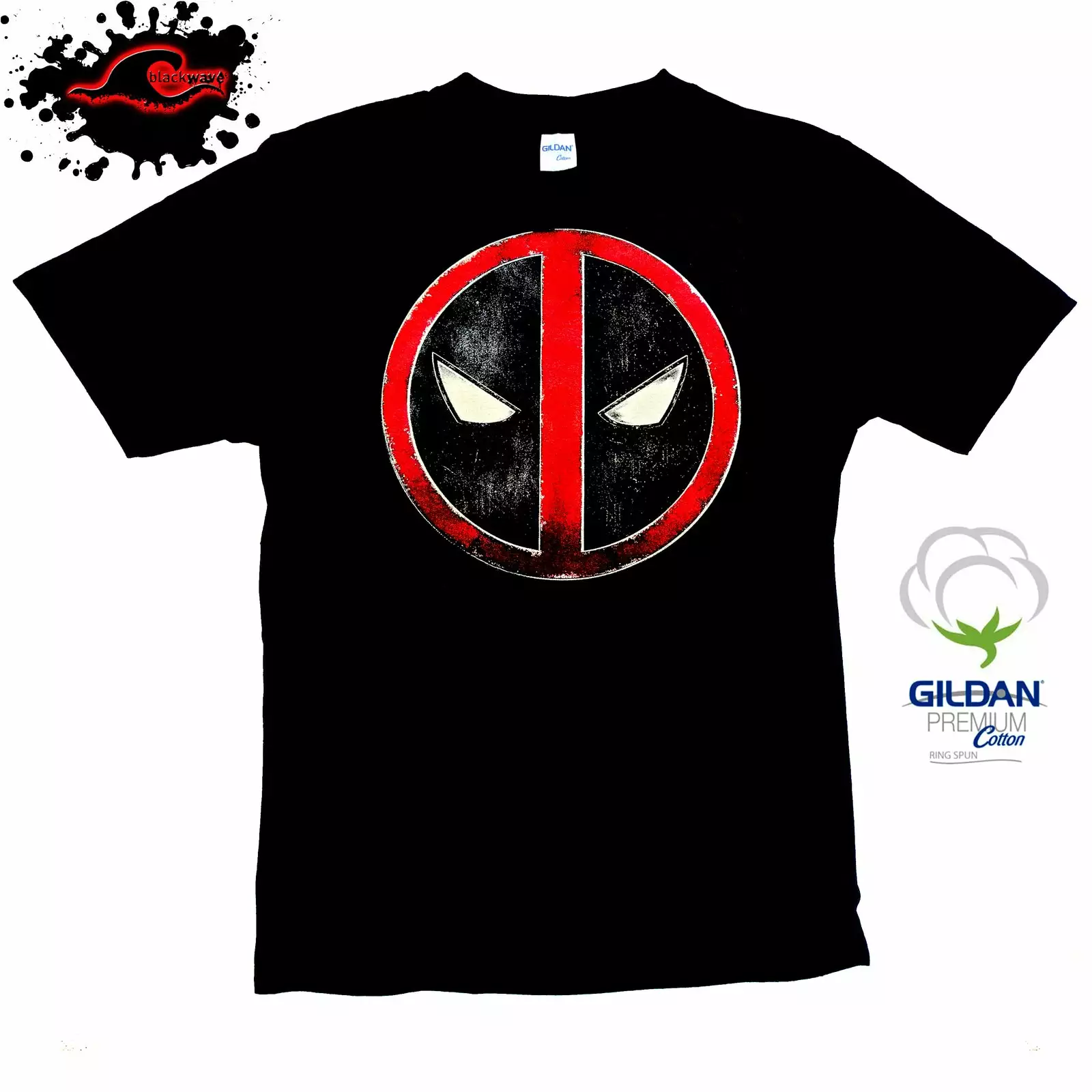 Gildan - Premium Deadpool - Vintage Logo - Anti-hero Or Superhero T-Shirt