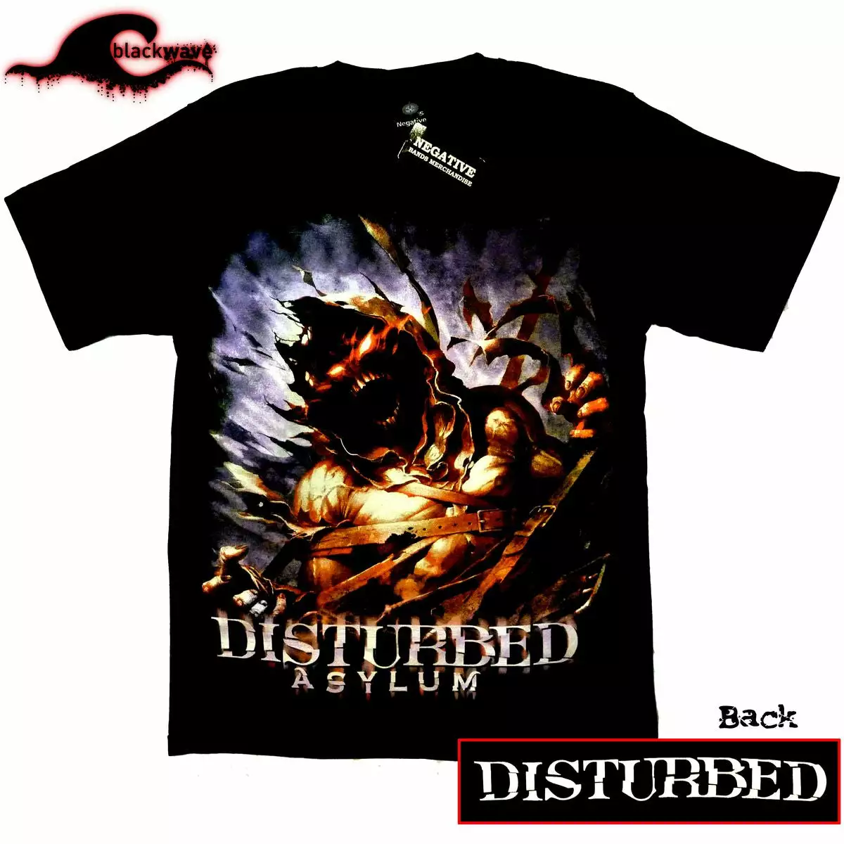 Negative Clothing Disturbed - Asylum - Band T-Shirt