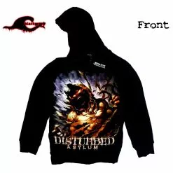 Disturbed - Asylum - Negative Clothing Seamless Zip - Band Hoodie