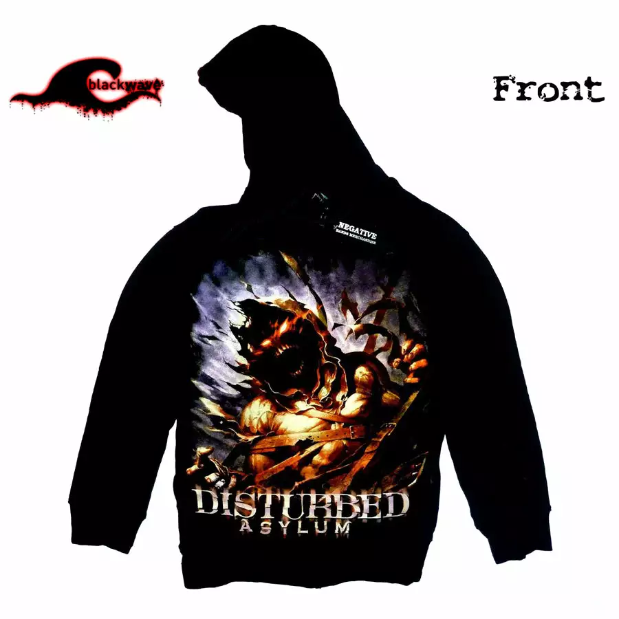 Disturbed - Asylum - Negative Clothing Seamless Zip - Band Hoodie