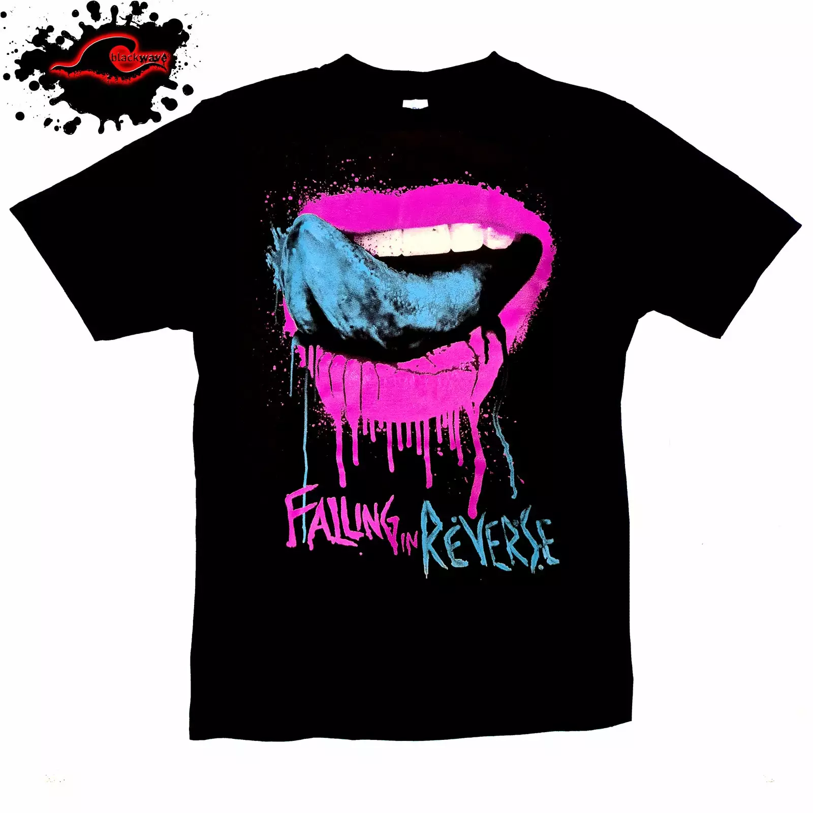 Gildan - Premium Falling In Reverse - Lips - Band T-Shirt In XXL & XXXL