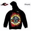 Guns & Roses - Vintage Logo - Negative Clothing Seamless Zip - Band Hoodie