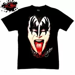 Gildan - Premium KISS - Demon - Gene Simmons - Frayed-Cut Modified Singlet