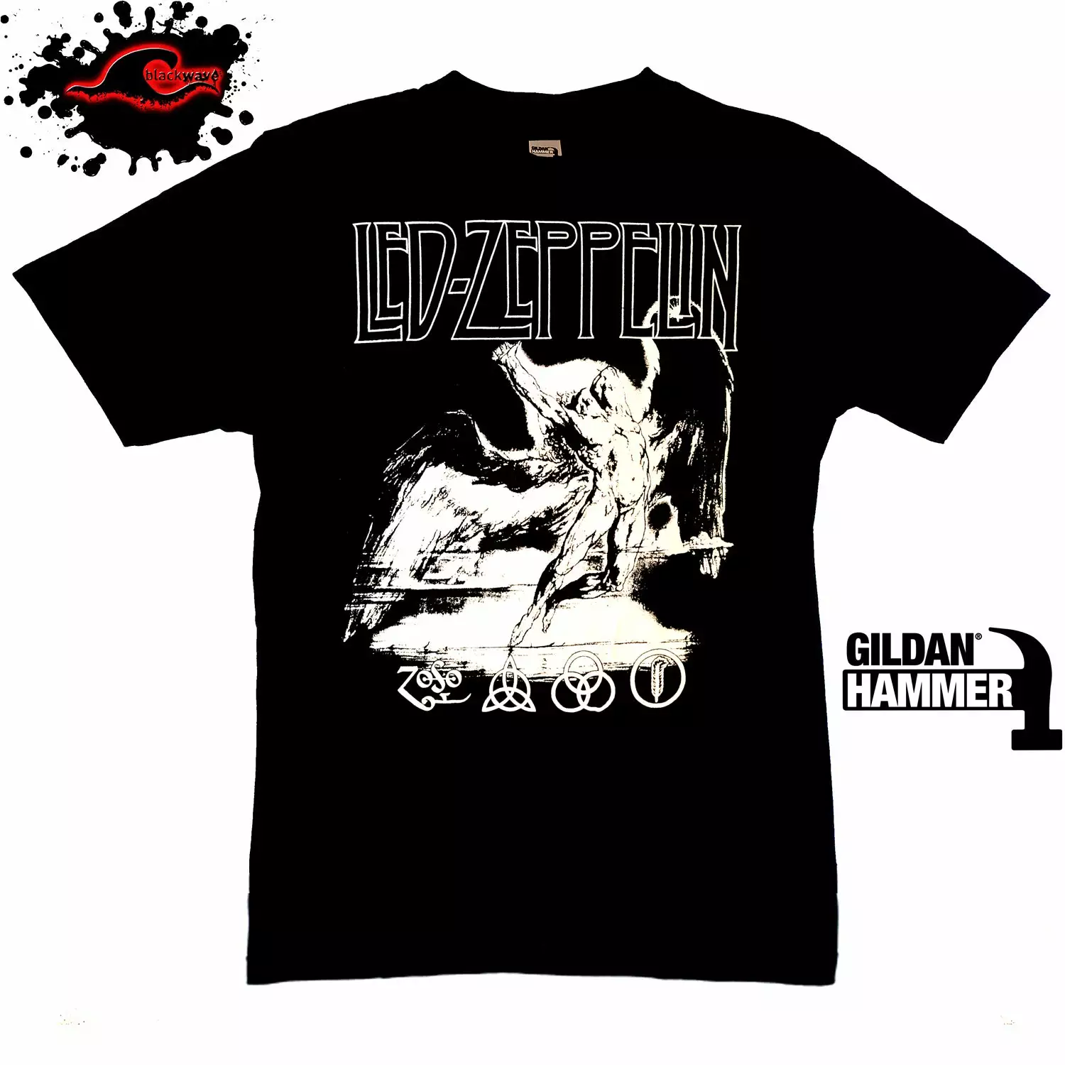 Gildan - Hammer Led Zeppelin - Swan Song - Band T-Shirt