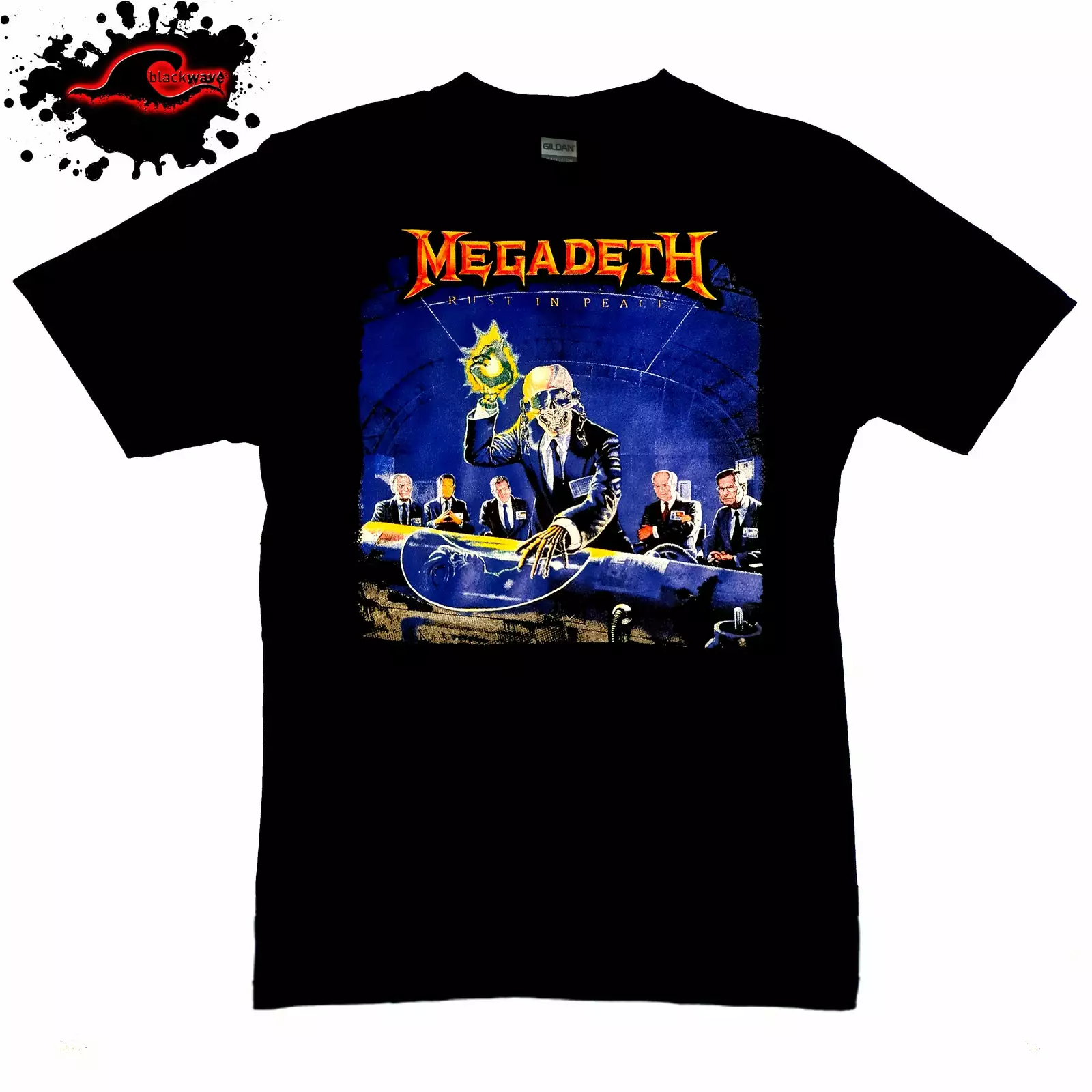 Gildan - Hammer Megadeth - Rust In Peace - Frayed-Cut Modified Singlet