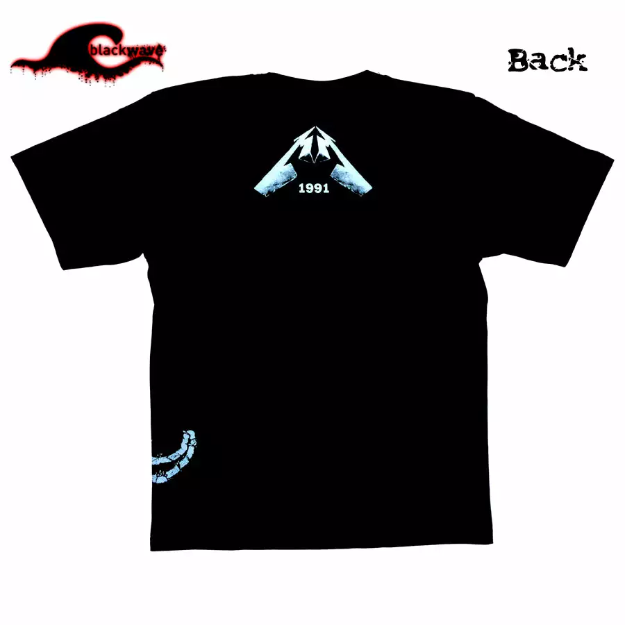 Negative Clothing Metallica - Black Album - All Over Band T-Shirt - Image 2