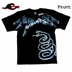 Negative Clothing Metallica - Black Album - All Over Band T-Shirt