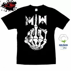 Gildan - Premium Motionless In White - The Finger - Band T-Shirt