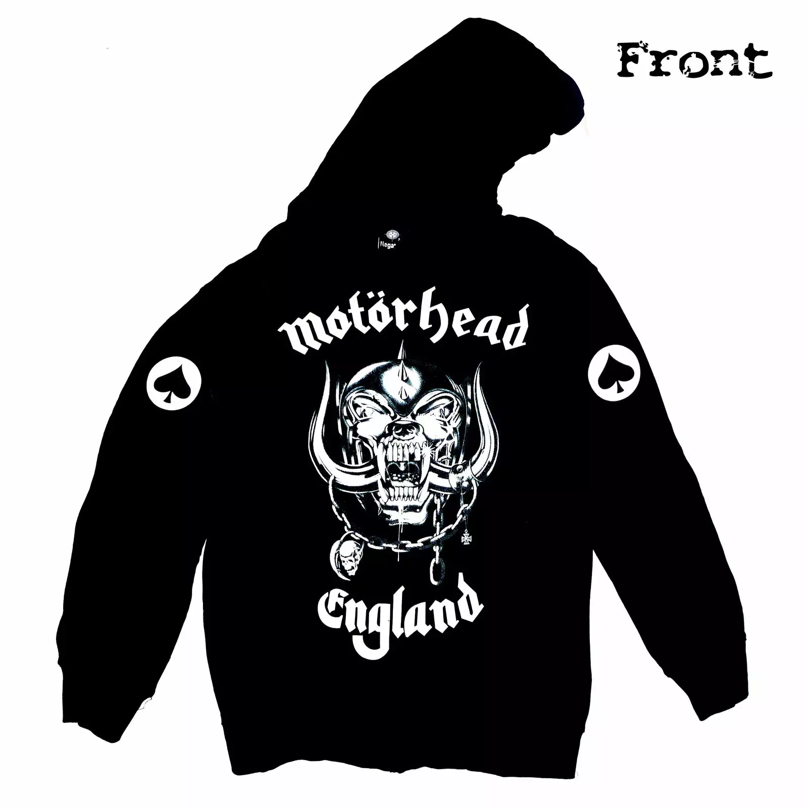Motorhead - England Classic - Negative Clothing Seamless Zip - Band Hoodie