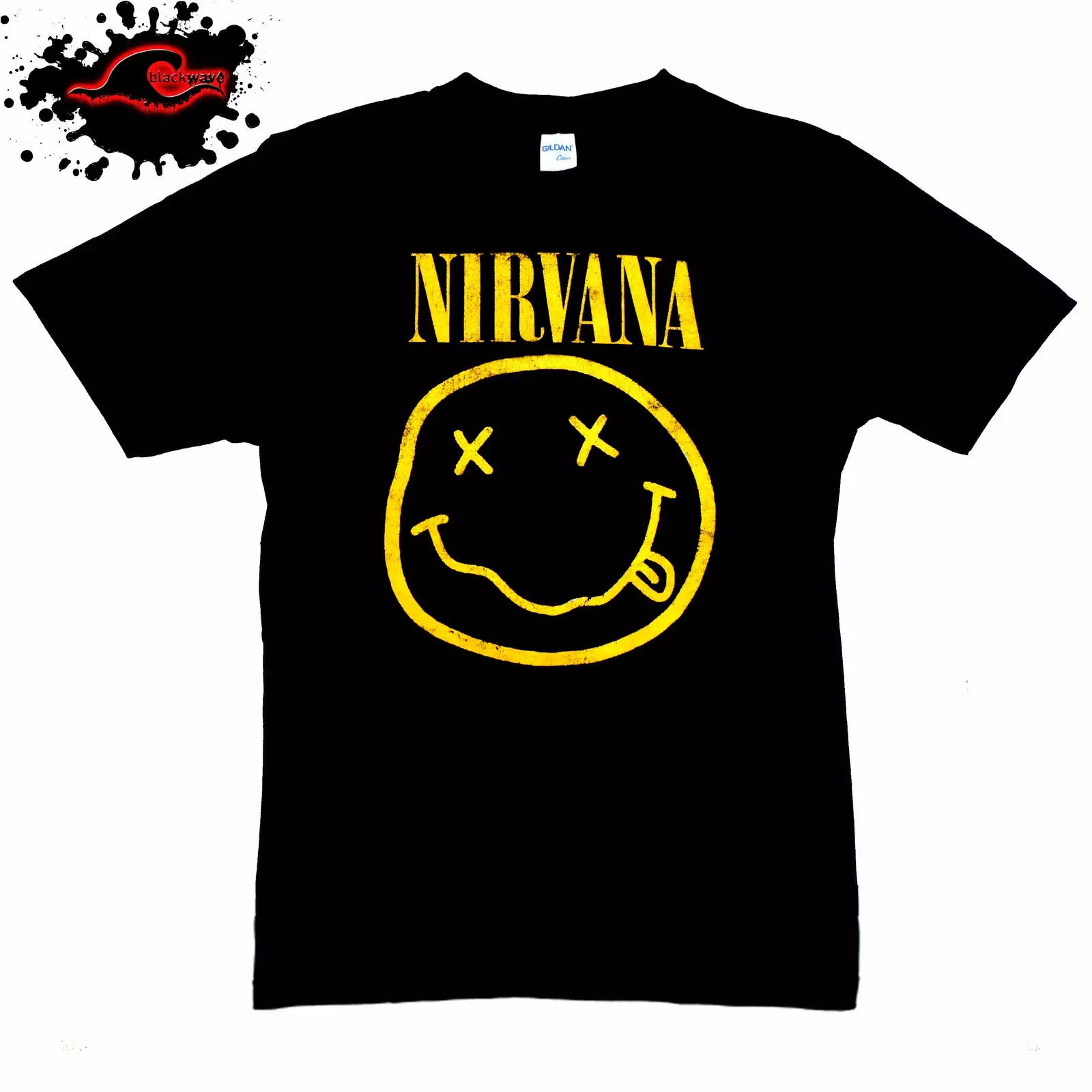 Gildan - Premium Nirvana - Guitar - Vintage Frayed-Cut Modified Singlet