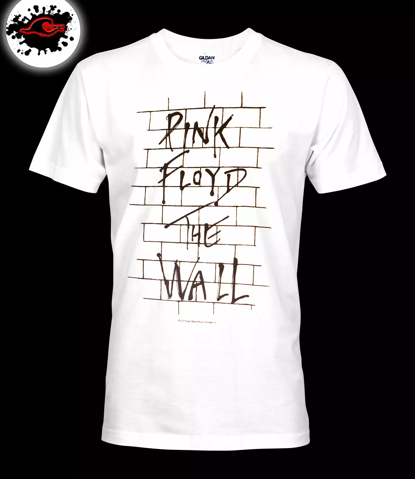 Gildan - Premium Pink Floyd - The Wall - White Band T-Shirt