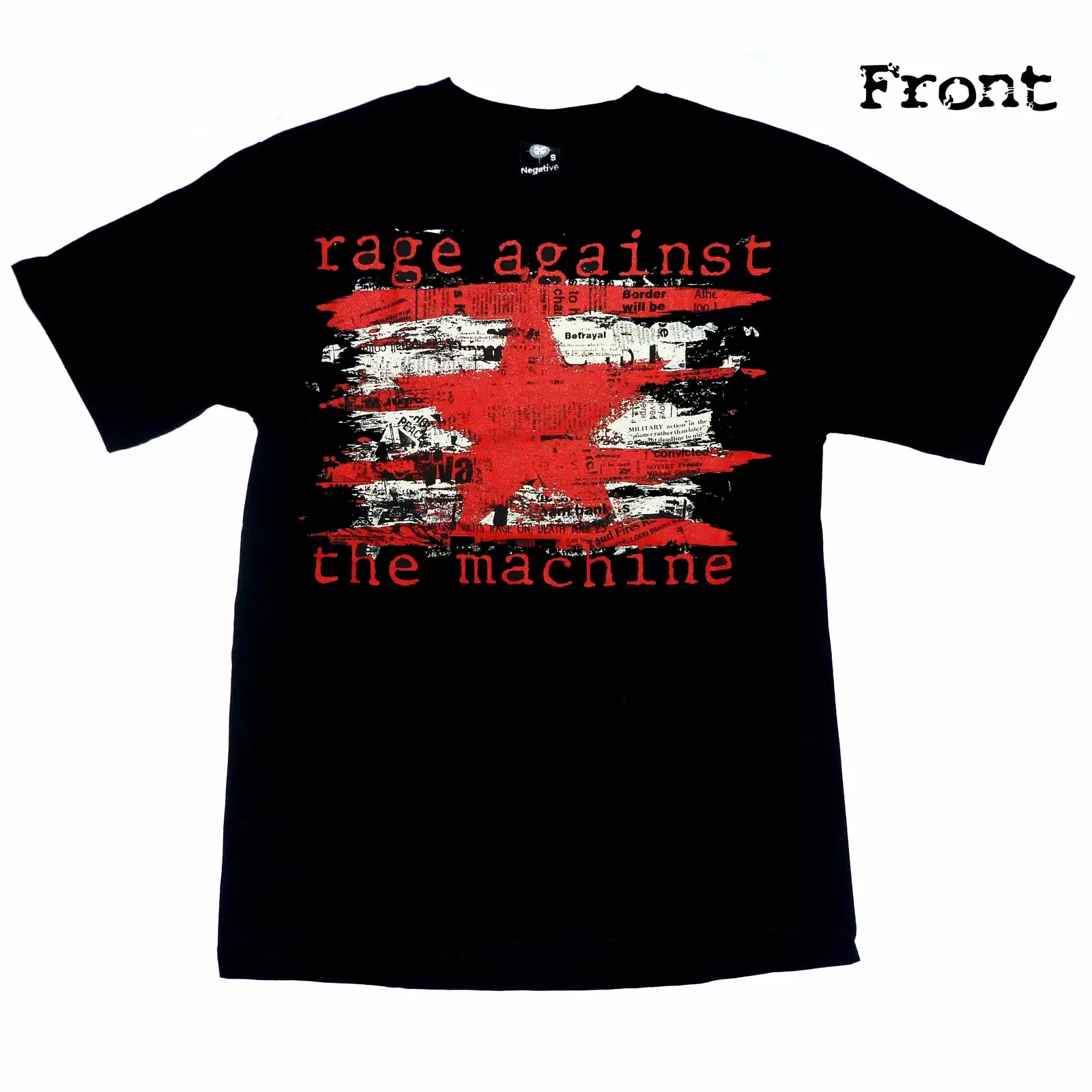 Negative Clothing Rage Against The Machine - Star - Band T-Shirt
