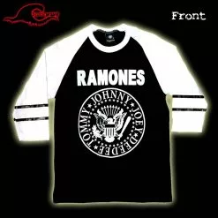 Negative - Raglan Ramones - Classic Logo - Raglan Baseball Shirt