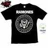 Gildan - Premium Ramones - Vintage Logo - White Band T-Shirt