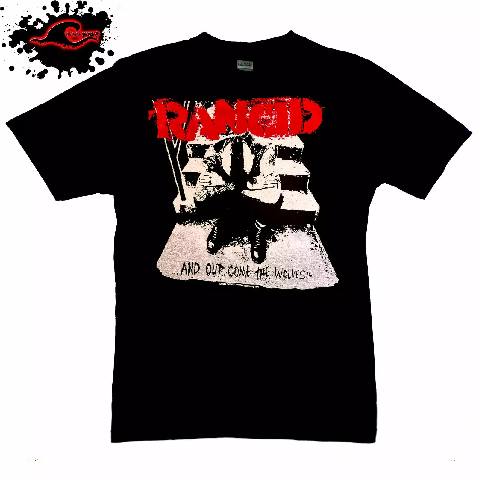 Gildan - Premium Rancid - Out Comes The Wolves - Band T-Shirt