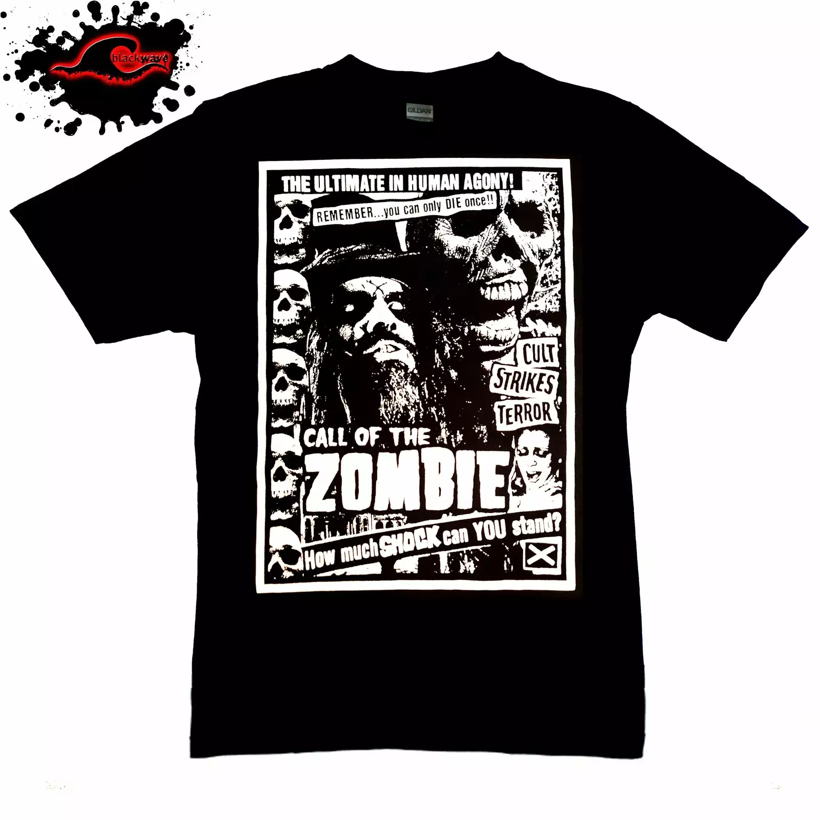 Gildan - Hammer Rob Zombie - Living Dead Girl - Vintage Band T-Shirt In XXL & XXXL