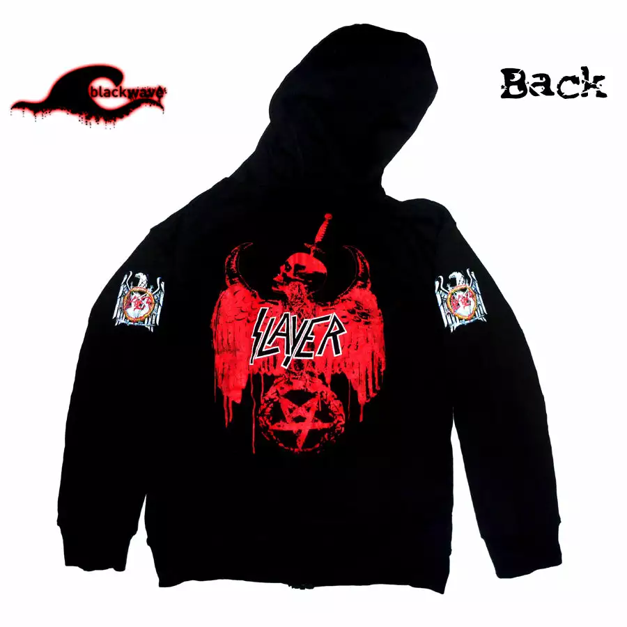 Slayer - Emblem - Negative Clothing Seamless Zip - Band Hoodie - Image 2