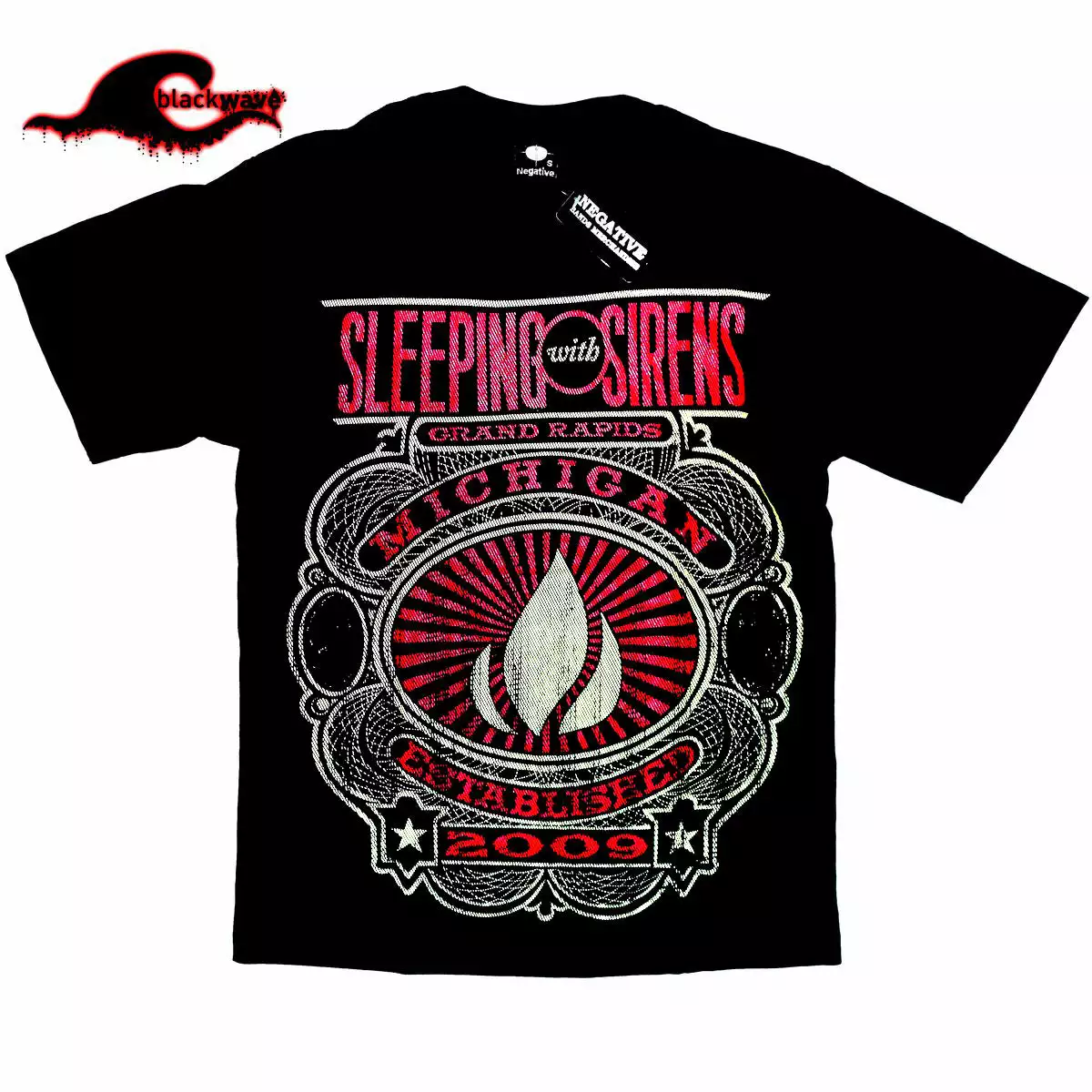 Negative Clothing Sleeping With Sirens - Grand Rapids - Band T-Shirt