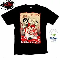 Gildan - Premium System Of A Down - Shrooms - Band T-Shirt