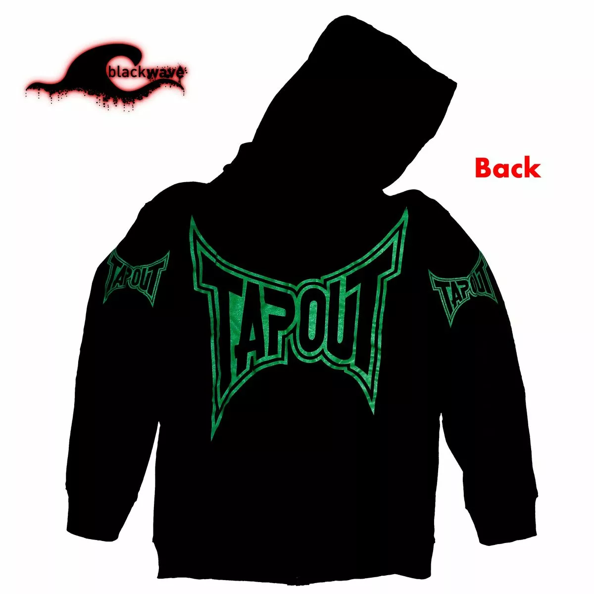 Tapout - Bloody FIsts - Negative Clothing Seamless Zip - Band Hoodie - Image 2