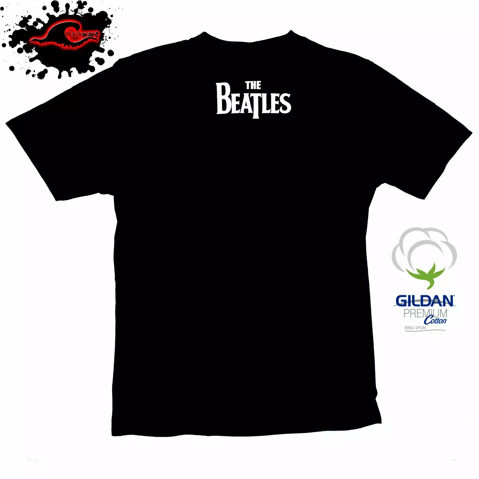 Gildan - Premium The Beatles - Flag - Band T-Shirt In XXL & XXXL - Image 2