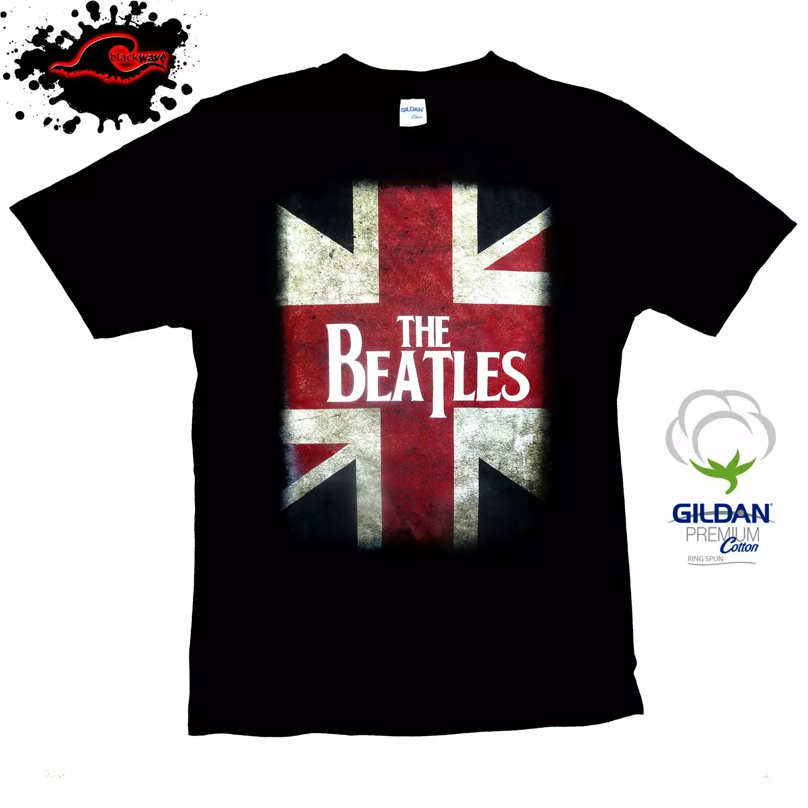 Gildan - Premium The Beatles - Flag - Band T-Shirt In XXL & XXXL