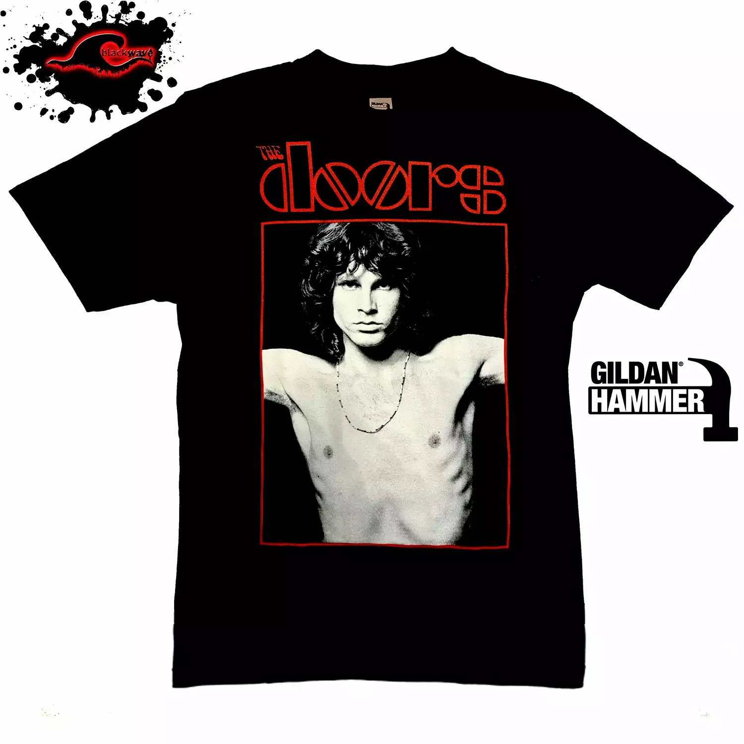 Gildan - Premium The Doors - Portrait - Band T-Shirt
