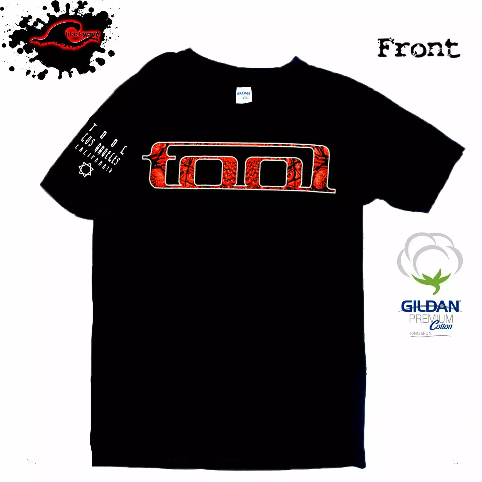 Gildan - Premium Tool - Tattoo Face - Band T-Shirt - Image 3