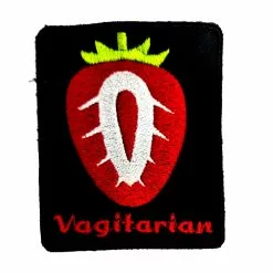 Vagitarian - Funny Patches - Iron On Embroidered Patch
