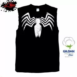 Gildan - Hammer Venom - Vintage Logo - Frayed-Cut Modified Marvel Singlet In XXL & XXXL